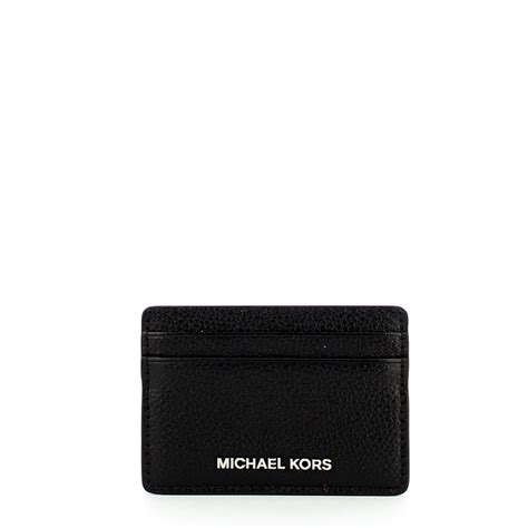 michael kors pebble leather card holder|Michael Kors reed card case.